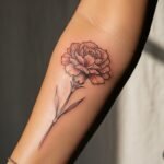 24 Genius Carnation Flower Tattoo Ideas with Deep Meaningful Symbolism That Tell a Truly Personal Story