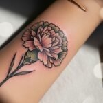 How to Place a Carnation Flower Tattoo on Your Body for the Most Flattering and Eye Catching Result