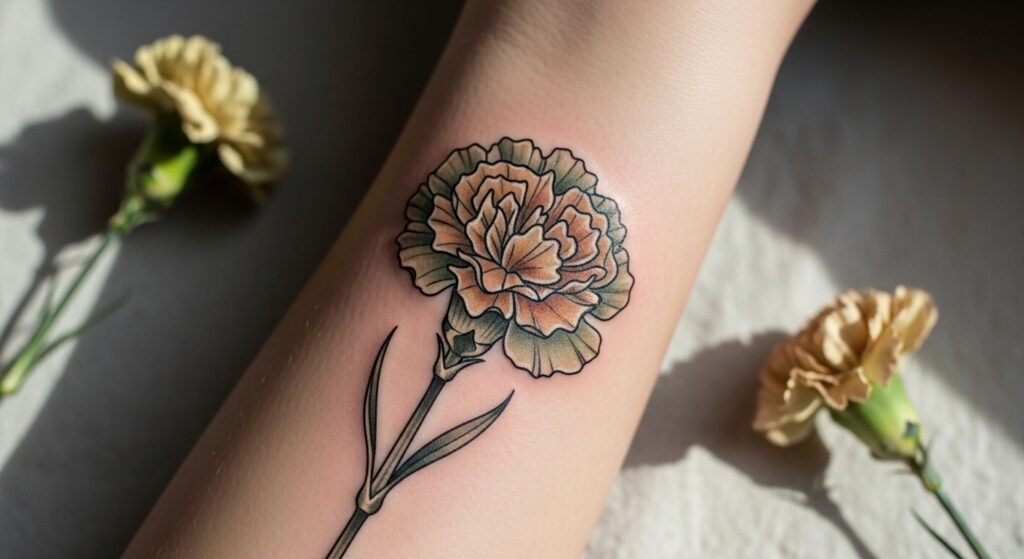 How to Find the Perfect Tattoo Artist for Your Carnation Flower Tattoo for Flawless and Stunning Results