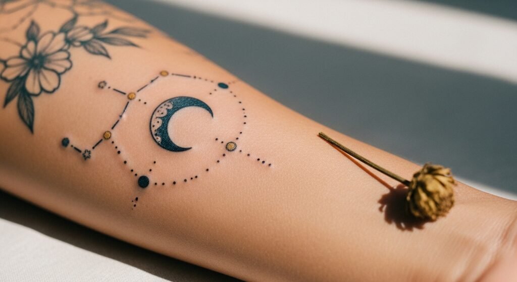 How to Combine an Astrology Tattoo with Other Elements for a Stunning Cohesive and Celestial Tattoo Sleeve