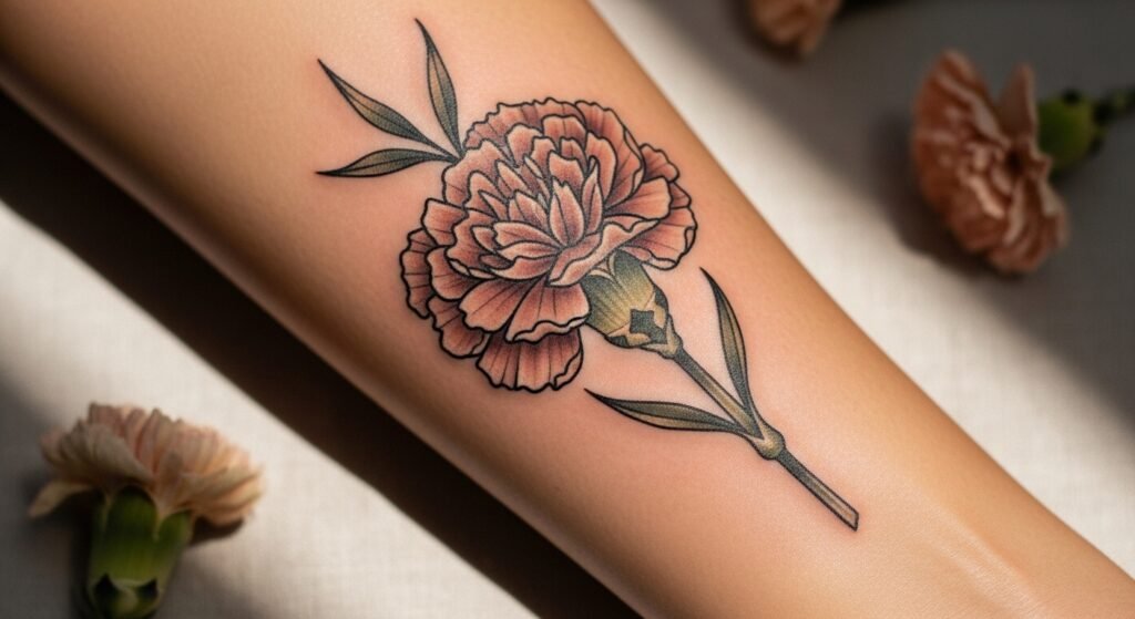 How to Choose a Carnation Flower Tattoo Design That Perfectly Matches Your Style and Personal Meaning