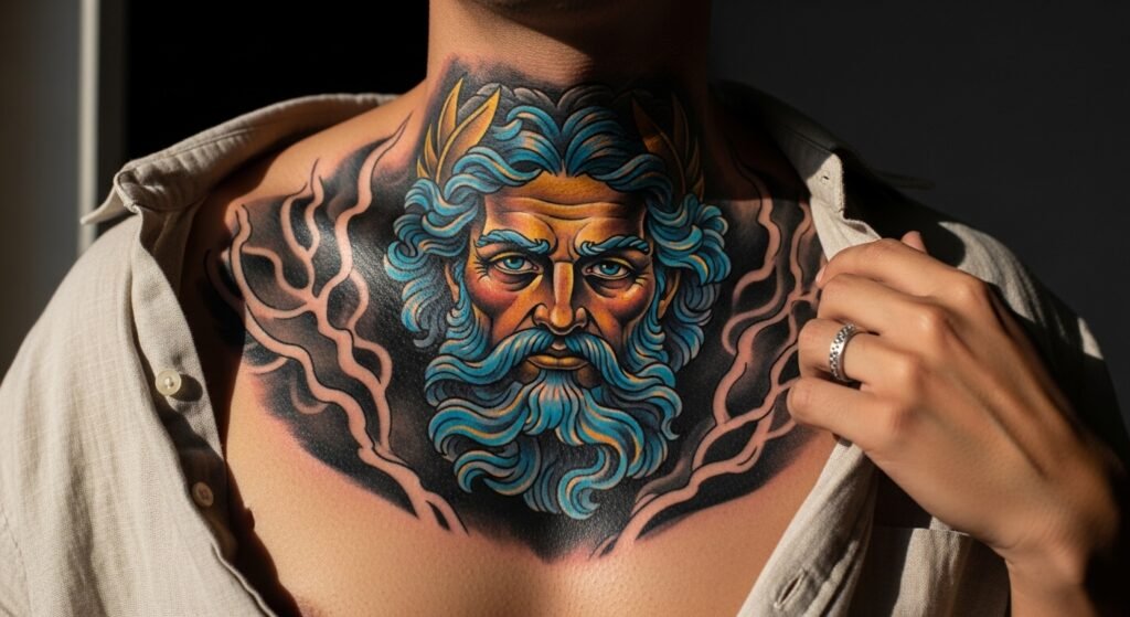 26 Bold Colorful Zeus Tattoo Designs That Are Vibrant Dramatic and Absolutely Larger Than Life