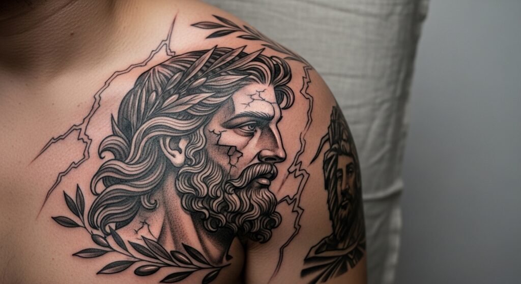 23 Trendy Zeus Tattoo Designs for Men That Are Masculine Powerful and Deeply Mythologically Meaningful