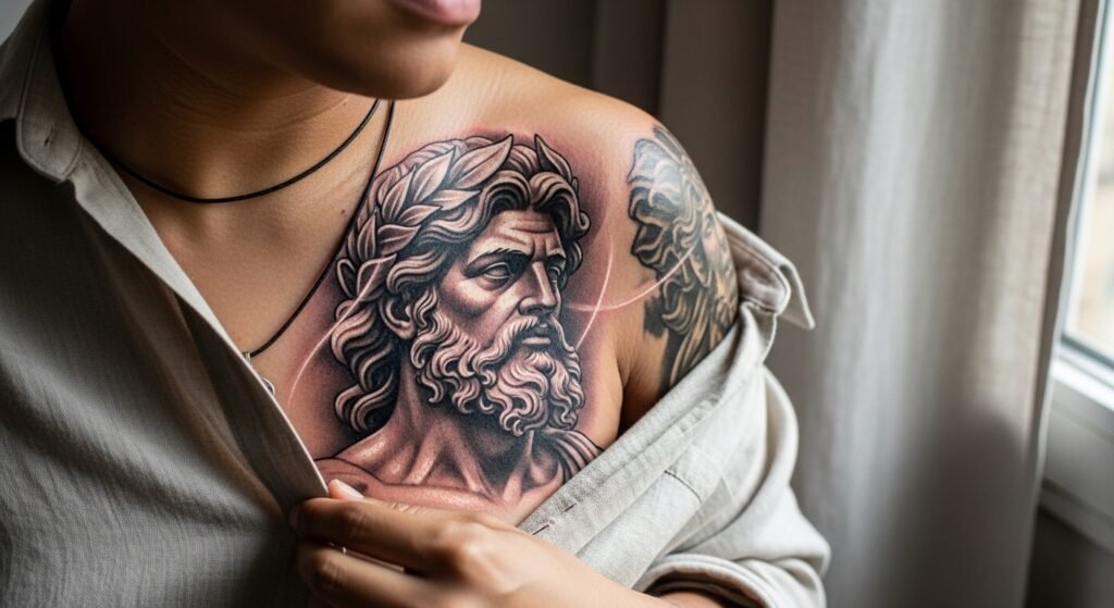 22 Viral Realistic Zeus Tattoo Designs That Are So Detailed They Look Like They Could Come Alive