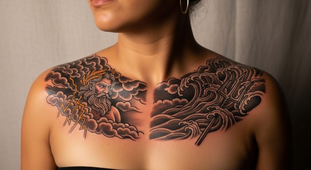 24 Epic Zeus and Poseidon Tattoo Designs That Capture the Ultimate Battle of the Gods in Stunning Ink
