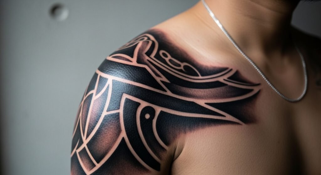 24 Genius Shoulder Cap Tattoo Ideas for Men That Are Masculine Bold and Strikingly Powerful