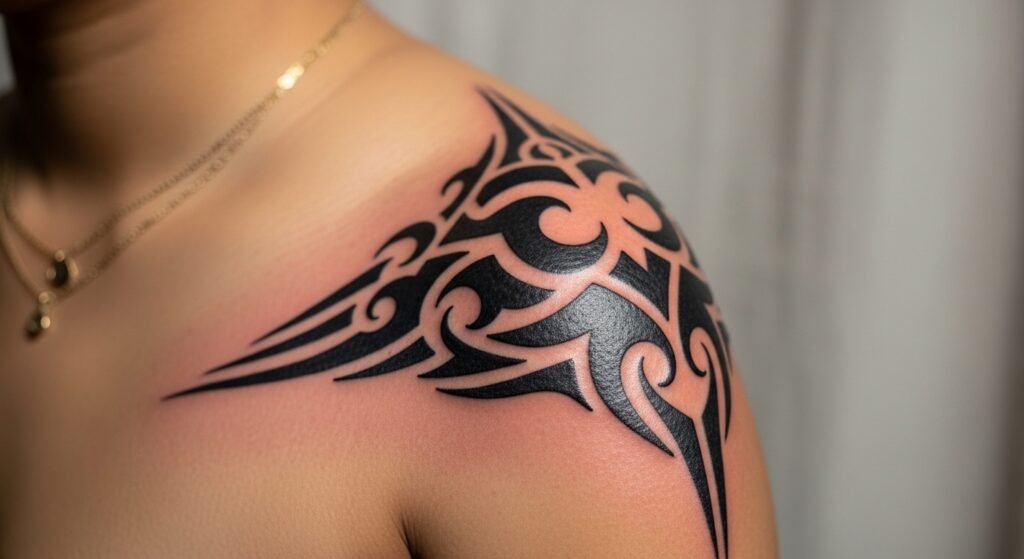 21 Must-Try Tribal Shoulder Cap Tattoo Ideas That Are Bold Cultural and Deeply Symbolically Meaningful